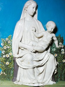 Madonna of Rose Garden by Luca Della Robbia