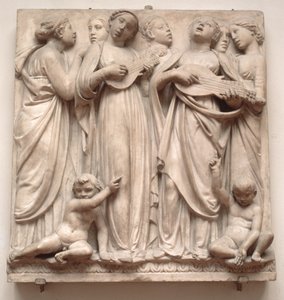 Singing Angels, Relief from the Cantoria by Luca Della Robbia