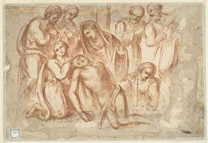 Lamentation of Christ by Luca Giordano