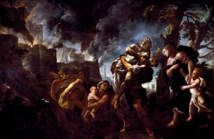 Aeneas Fleeing Troy, Carrying Anchises