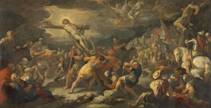 Raising of the Cross by Luca Giordano