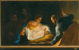 Nativity with a Priest