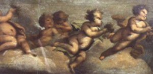 Putti Disporting (detail)