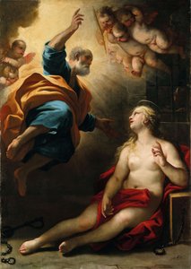 Saint Peter Healing Saint Agatha by Luca Giordano
