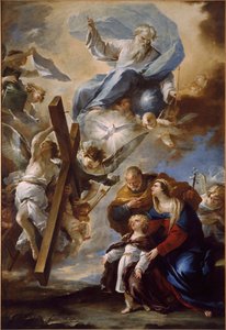The Holy Family with the Symbols of the Passion by Luca Giordano