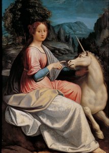 Lady and the Unicorn by Luca Longhi