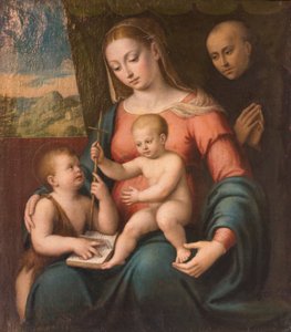 Virgin with Child, the Young St. John and a St. Nicholas of Tolentino
