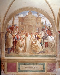 Benedict Sends Maurus in France and Placid in Sicily by Luca Signorelli