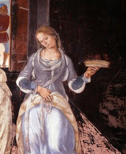 Benedict Told the Monks Where and When They Ate Outside the Monastery (detail) by Luca Signorelli