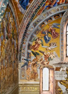 Calling of elect, from Last Judgment fresco cycle by Luca Signorelli