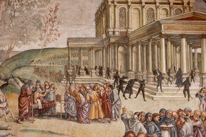 Preaching and the Facts of the Antichrist (Detail) by Luca Signorelli