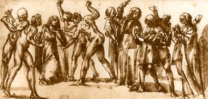 Studies by Luca Signorelli by Luca Signorelli
