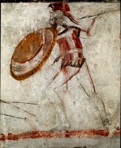 A Warrior with a Spear and a Shield by Lucanian School