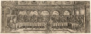 The Last Supper pair by Lucantonio degli Uberti