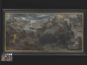 Landscape With The Flight Into Egypt by Lucas (circle of) Gassel