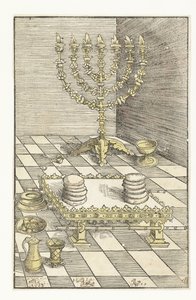 Seven-Branched Candelabrum and Table with Showbread by Lucas Cranach
