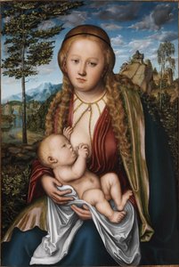 The Virgin suckling the Child by Lucas Cranach