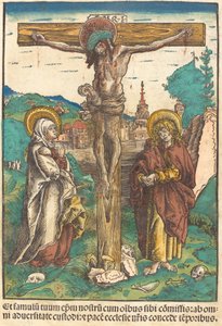 Christ on the Cross Between the Virgin and Saint John by Lucas Cranach the Elder