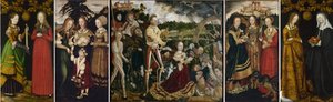Altarpiece of St Catharine (Dresden & London) by Lucas Cranach the Elder