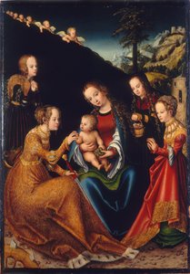 Marriage of St. Catherine by Lucas Cranach the Elder