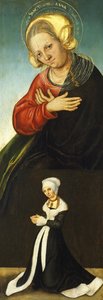 Saint Anne with the Duchess Barbara of Saxony as Donor by Lucas Cranach the Elder