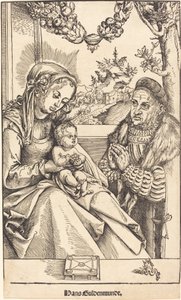 The Virgin and Child Adored by Frederic the Wise of Saxony by Lucas Cranach the Elder