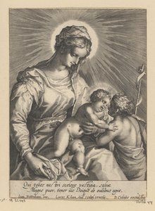 Mary with Child and John the Baptist by Lucas Kilian