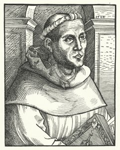 Martin Luther as an Augustinian Monk by Lucas the Elder (after) Cranach