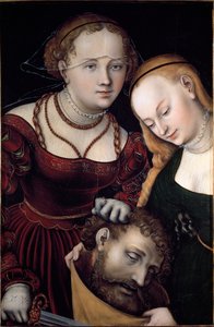 Judith with a Maid and Head of Holofernes by Lucas the Elder Cranach