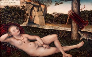 Reclining Diana, by Lucas Cranach Elder