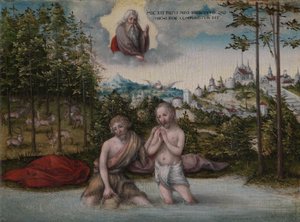 The Baptism of Christ by Lucas the Elder Cranach