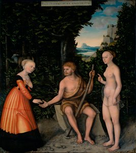 The Choice of Heracles (From The Labours of Hercules) by Lucas the Elder Cranach