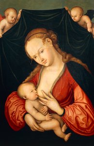 Virgin Mary Suckling Jesus by Lucas the Elder Cranach