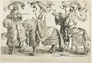 Ahaz, Hezekiah, Manasses, plate four, from The Twelve Kings of Israel