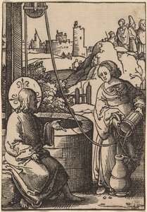 Christ and the Woman of Samaria by Lucas van Leyden