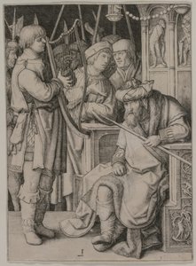 David Playing the Harp before Saul