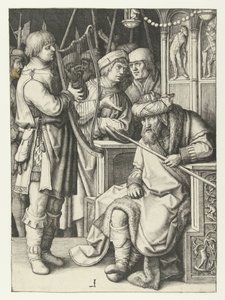 David Playing the Harp for Saul by Lucas van Leyden