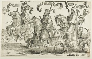 Jehoram, Uzziah, Jotham, plate three, from The Twelve Kings of Israel