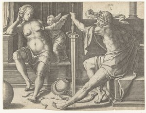 Mars, Venus, and Cupid by Lucas van Leyden