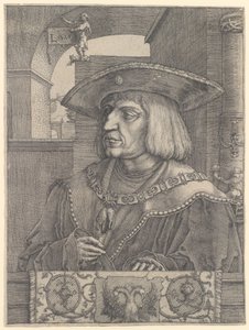 Maximilian I by Lucas van Leyden