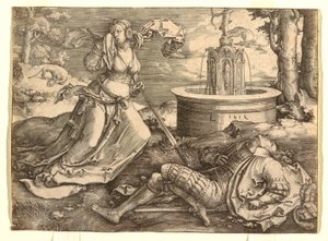 Pyramus and Thisbe by Lucas van Leyden