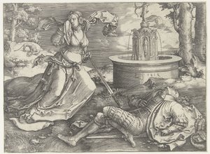 Pyramus and Thisbe by Lucas van Leyden