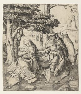 Rest on the Flight into Egypt by Lucas van Leyden