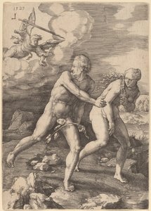 The Expulsion from Paradise by Lucas van Leyden