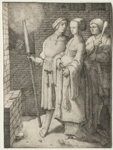 The Man with the Torch and a Woman Followed by a Fool by Lucas van Leyden