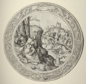 The Round Passion: Christ Carrying the Cross by Lucas van Leyden