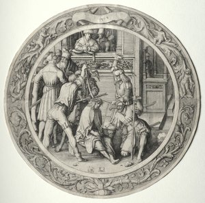 The Round Passion: Christ Crowned with Thorns by Lucas van Leyden