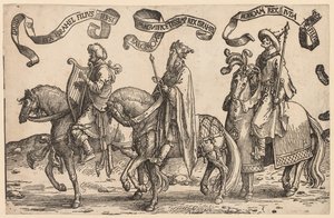 The Twelve Kings of Israel: David, Solomon, Rehoboam by Lucas van Leyden