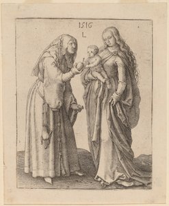 The Virgin and Saint Anna by Lucas van Leyden