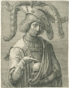 Young Man with a Skull